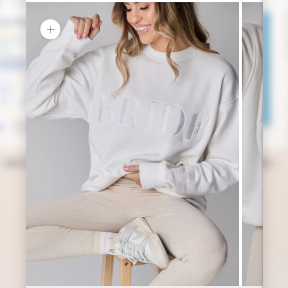 White Bride Statement Sweatshirt